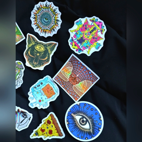 Eye themed sticker bundle of 14, colorful - Picture 4 of 4